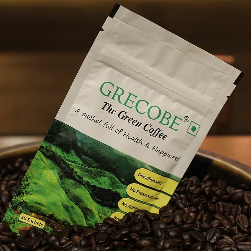 Grecobe – The Green Coffee – A sachet full of happiness & health.